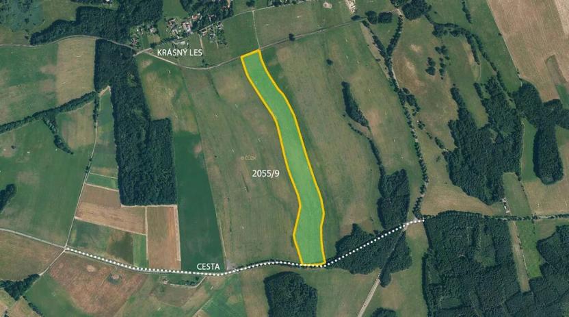Prodej pole, Krásný Les, 108406 m2