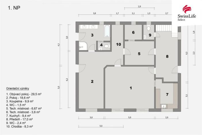 Prodej rodinného domu, Praha - Klánovice, Rodovská, 209 m2