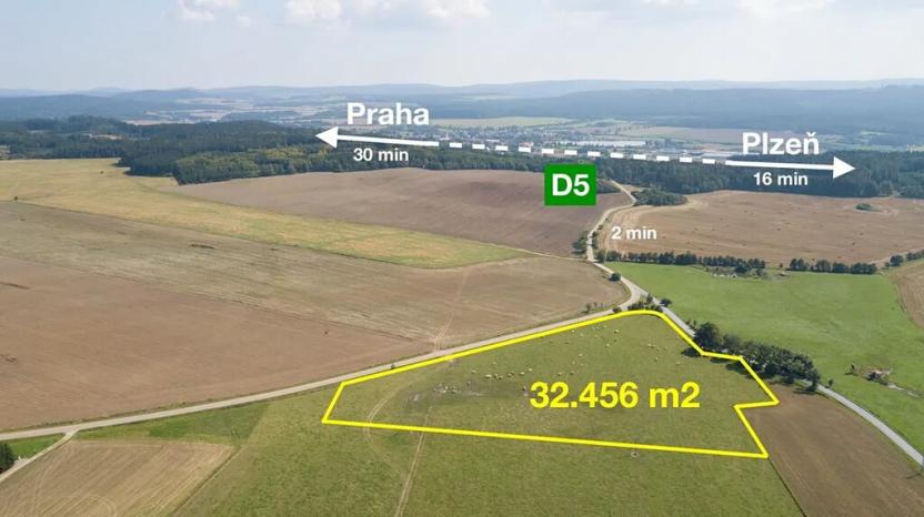 Prodej komerčního pozemku, Těškov, 32456 m2
