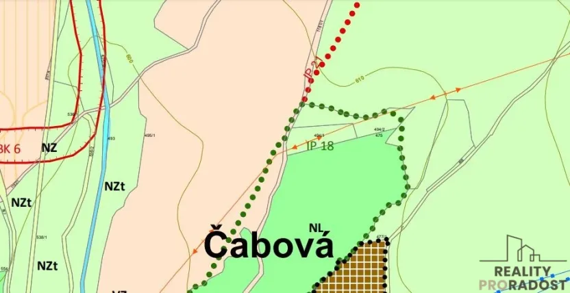 Prodej louky, Moravský Beroun - Čabová, 2247 m2