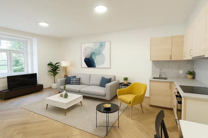 Pronájem bytu 1+kk, Praha - Vršovice, Žitomírská, 30 m2