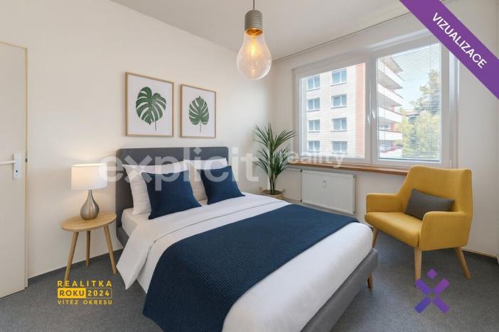 Pronájem bytu 2+1, Zlín, Slunečná, 62 m2