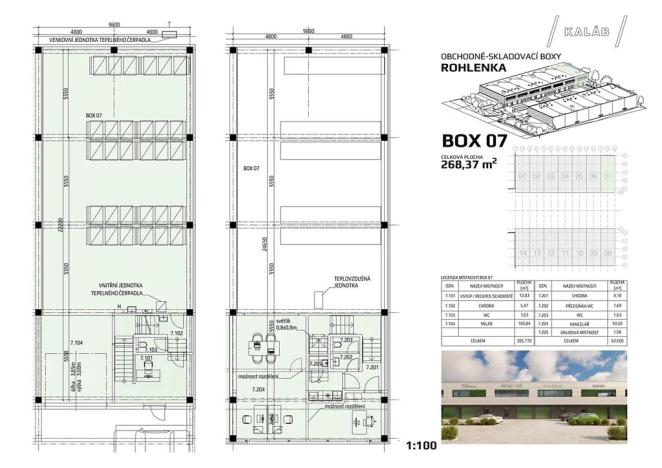 Prodej skladu, Tvarožná, 268 m2