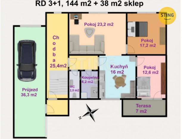 Prodej rodinného domu, Dubňany, Jarohněvice, 104 m2