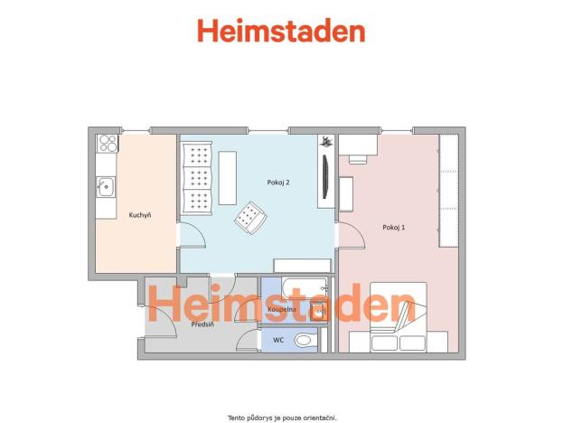 Pronájem bytu 2+1, Havířov - Město, Jana Wericha, 55 m2