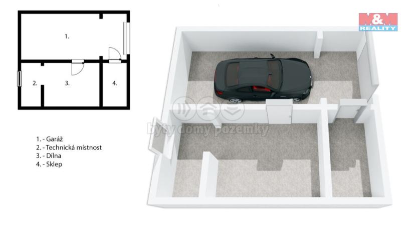Prodej chalupy, Kamenice - Ládví, 57 m2