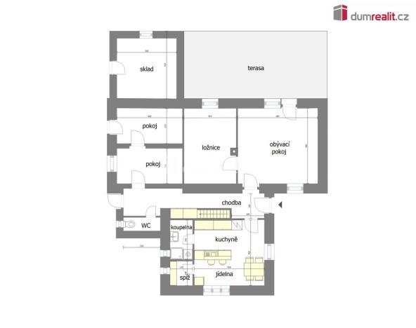 Prodej rodinného domu, Dřísy, Na Obořišti, 133 m2