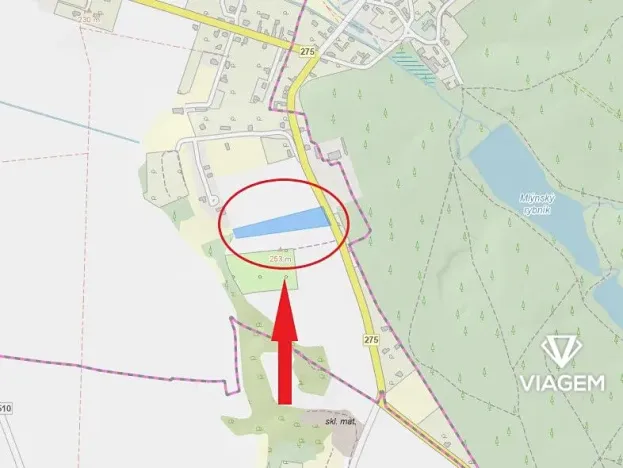 Prodej podílu pole, Charvatce, 1486 m2