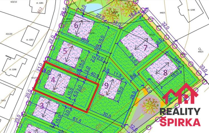 Prodej pozemku pro bydlení, Jablonné nad Orlicí, Okružní, 860 m2