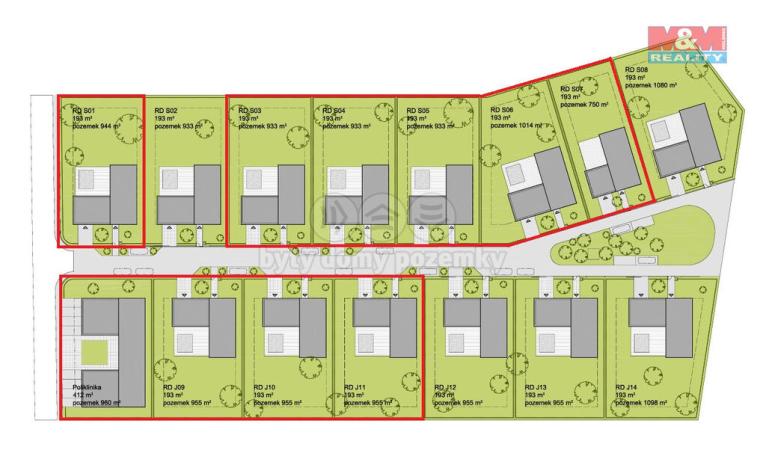 Prodej pozemku pro bydlení, Květnice, K Oboře, 933 m2