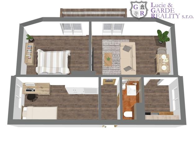 Prodej bytu 3+1, Bernartice, V zahrádce, 57 m2