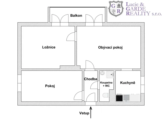 Prodej bytu 3+1, Bernartice, V zahrádce, 57 m2