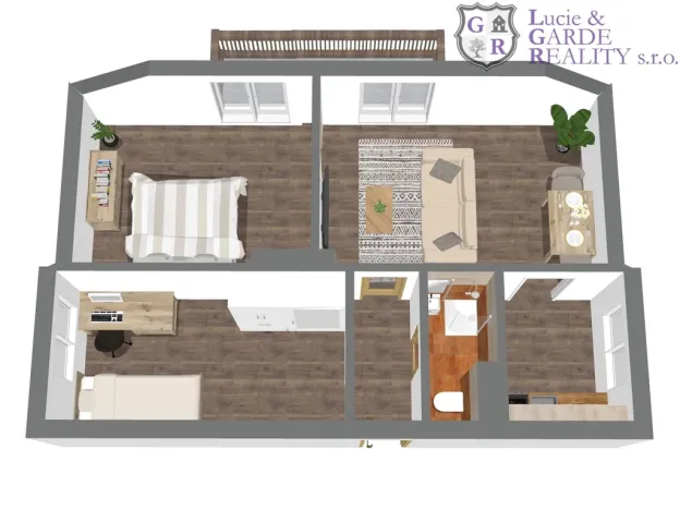 Prodej bytu 3+1, Bernartice, V zahrádce, 57 m2