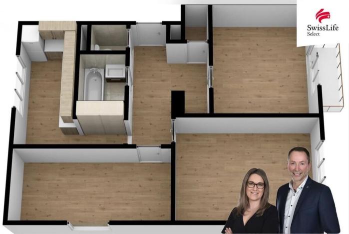 Pronájem bytu 3+1, Šťáhlavy, Palackého, 74 m2