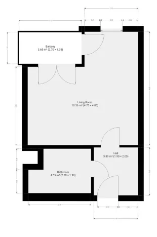 Pronájem bytu 1+kk, Praha - Chodov, Šternovská, 30 m2