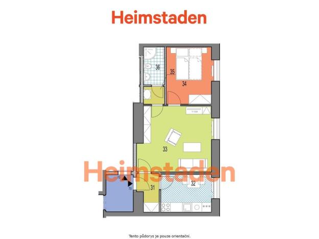 Pronájem bytu 2+1, Havířov - Město, U Stromovky, 42 m2