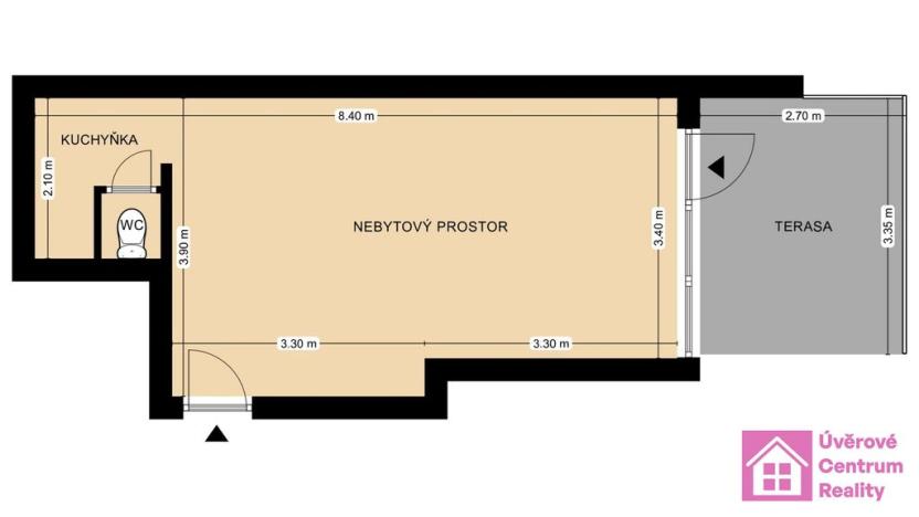 Prodej obchodního prostoru, Praha - Horní Měcholupy, Milánská, 27 m2