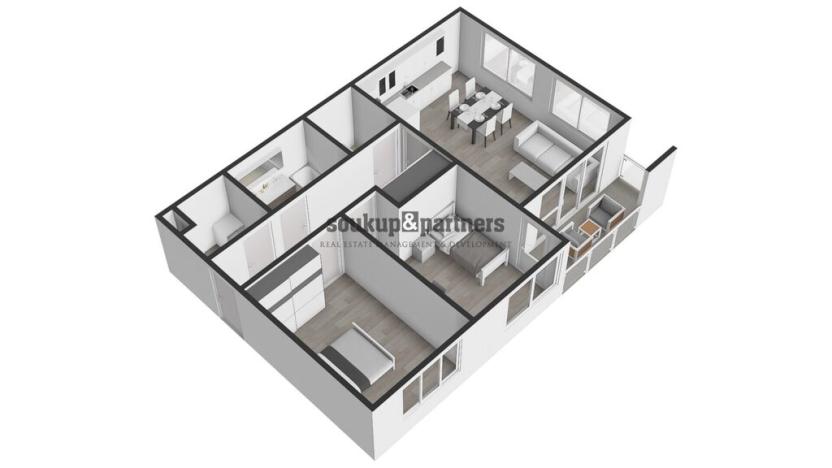 Prodej bytu 3+kk, Praha - Hloubětín, Poděbradská, 76 m2