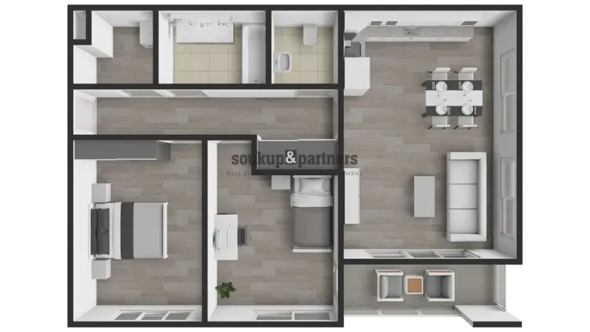 Prodej bytu 3+kk, Praha - Hloubětín, Poděbradská, 76 m2