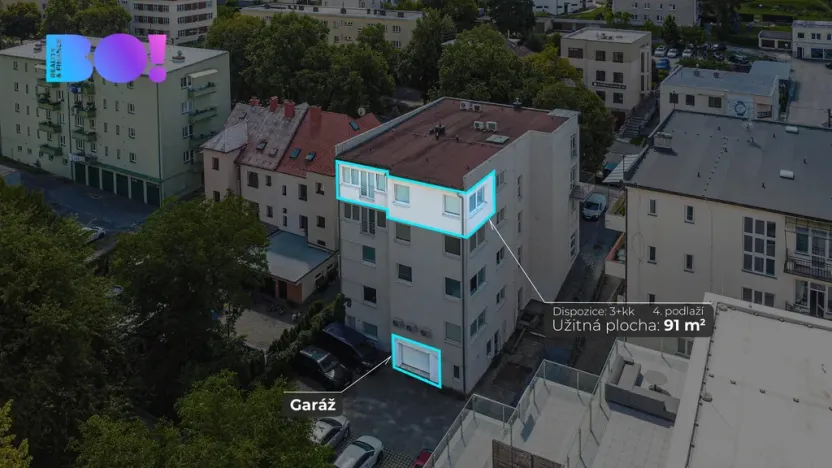 Prodej bytu 3+kk, Zlín, třída Tomáše Bati, 91 m2