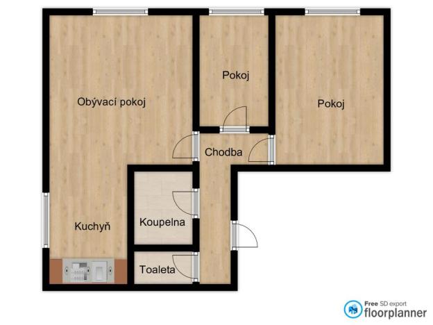 Prodej bytu 3+kk, Příbram - Příbram III, Ryneček, 62 m2