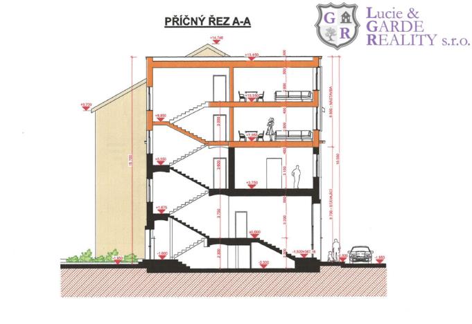 Prodej činžovního domu, České Budějovice, Fráni Šrámka, 250 m2