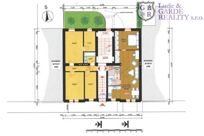 Prodej činžovního domu, České Budějovice, Fráni Šrámka, 250 m2