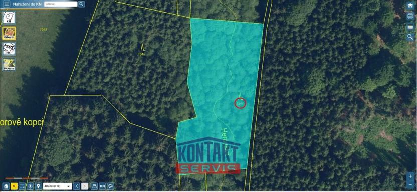 Prodej lesa, Košťálov - Kundratice, 3399 m2
