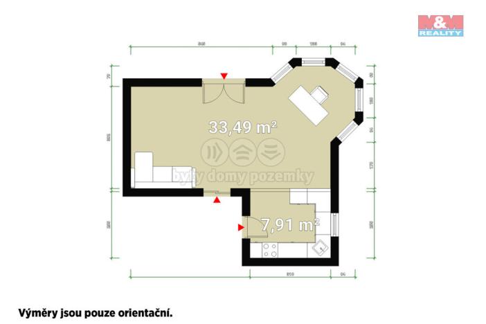 Pronájem obchodního prostoru, Plzeň - Černice, Sněženková, 43 m2
