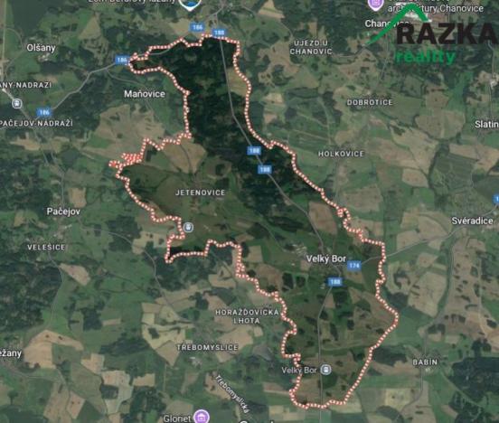 Prodej pole, Velký Bor, 264094 m2