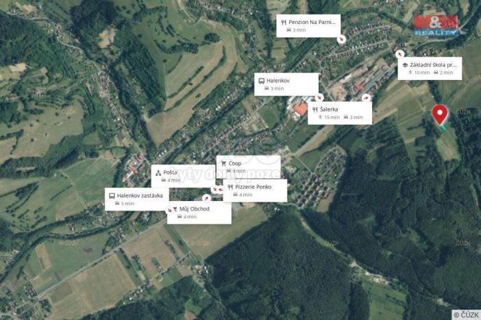 Prodej louky, Halenkov, 1784 m2