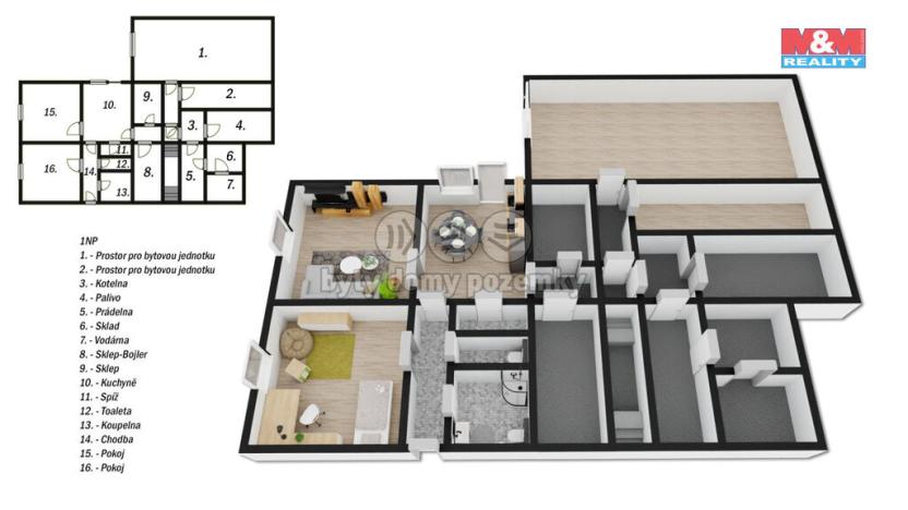 Prodej rodinného domu, Kamýk nad Vltavou, 350 m2