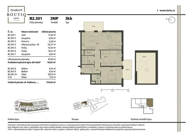 Prodej bytu 3+kk, Praha - Dolní Měcholupy, Kutnohorská, 93 m2