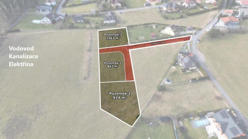 Prodej pozemku pro bydlení, Příbram - Orlov, 842 m2