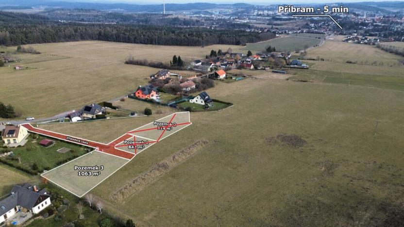 Prodej pozemku pro bydlení, Příbram - Orlov, 1063 m2