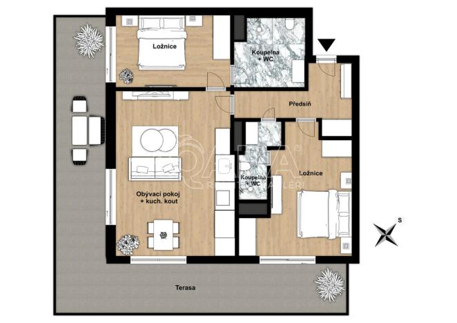 Prodej bytu 3+kk, Praha - Vysočany, Spojovací, 79 m2