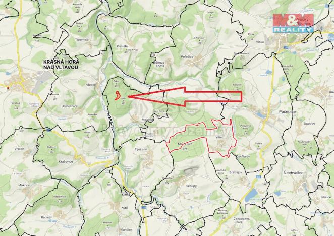 Prodej lesa, Petrovice - Mezihoří, 16220 m2