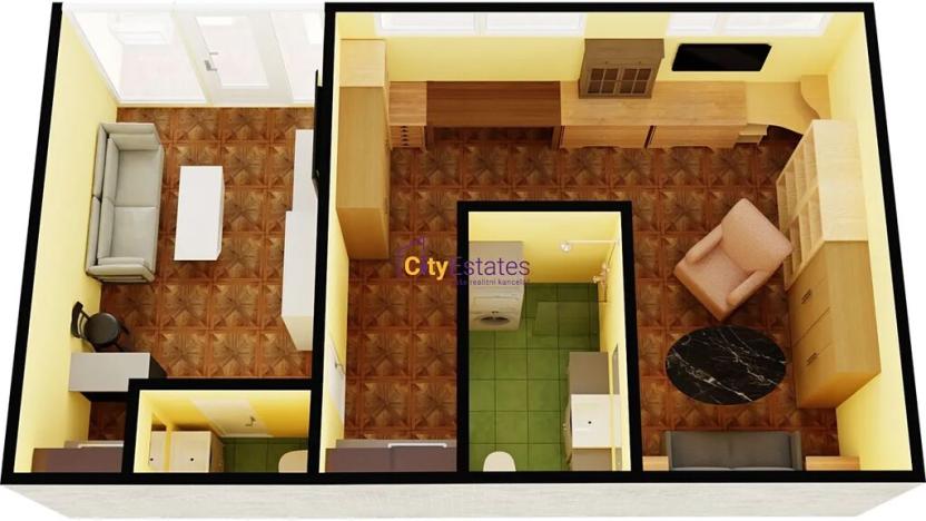 Prodej bytu 2+kk, Praha - Ruzyně, Ciolkovského, 44 m2