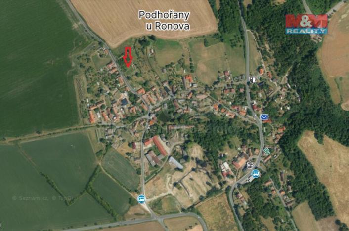 Prodej pozemku pro bydlení, Podhořany u Ronova, 3955 m2