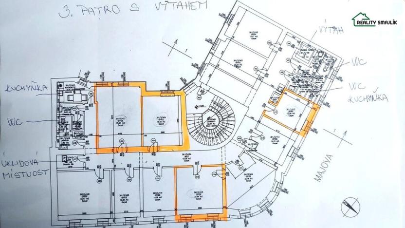 Pronájem kanceláře, Cheb, Májová, 19 m2