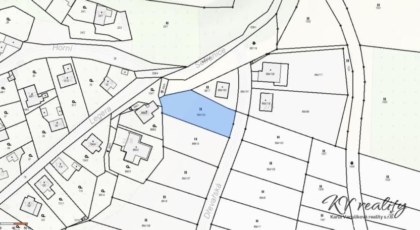 Prodej pozemku pro bydlení, Zlín - Lužkovice, Dřevařská, 1096 m2