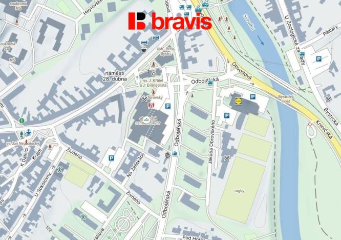 Pronájem obchodního prostoru, Brno - Bystrc, náměstí 28. dubna, 119 m2