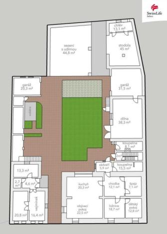 Prodej rodinného domu, Moravany - Turov, 550 m2