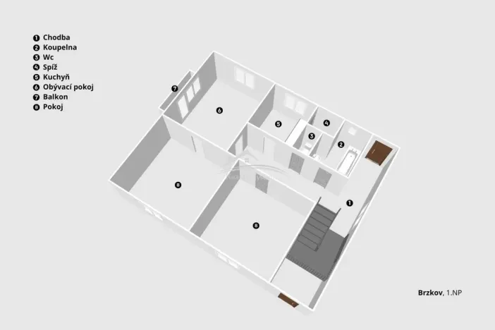 Prodej rodinného domu, Brzkov, 100 m2