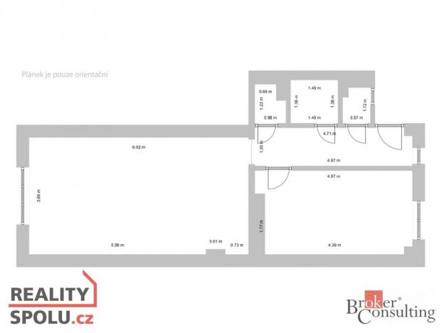 Prodej bytu 2+kk, Praha - Krč, Za Zelenou liškou, 53 m2