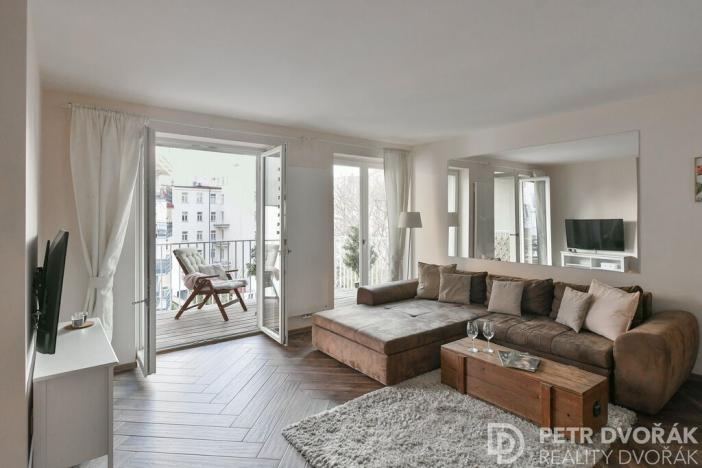 Pronájem bytu 3+kk, Praha - Vinohrady, Záhřebská, 68 m2