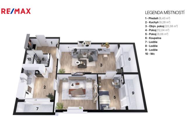 Prodej bytu 3+1, Olomouc - Povel, Janského, 64 m2