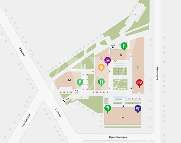 Pronájem kanceláře, Praha - Holešovice, Jankovcova, 93 m2