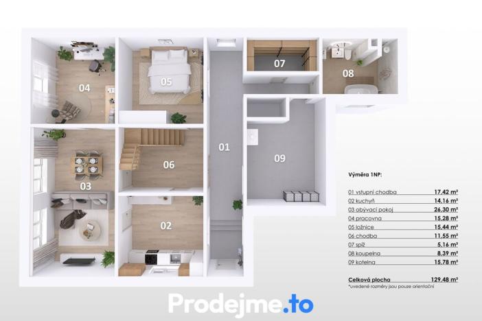 Prodej rodinného domu, Šumná, 161 m2