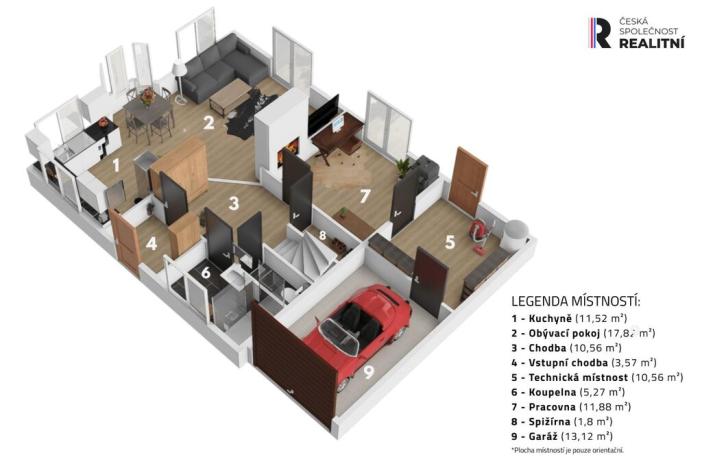 Prodej rodinného domu, Úhonice, Na Trnku, 174 m2